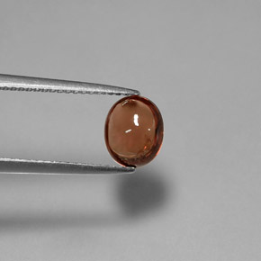 Spinello naturale arancione da 1,61 ct, taglio ovale, trasparente