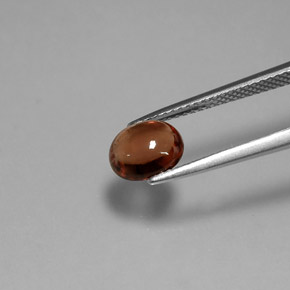 Spinello naturale arancione da 1,61 ct, taglio ovale, trasparente