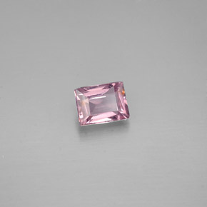 Spinello naturale rosa da 0,50 ct, baguette, VS