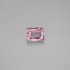 Spinello naturale rosa da 0,50 ct, baguette, VS