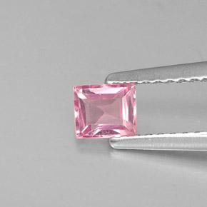 Spinello naturale rosa da 0,37 ct, baguette, VVS-VS