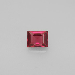 Spinello naturale rosso da 0,43 ct, baguette, VS
