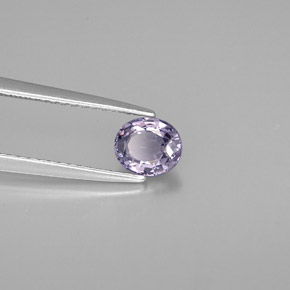 Spinello naturale viola da 0,71 ct, taglio ovale, VS