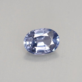 Spinello naturale blu da 0,71 ct, taglio ovale, VS