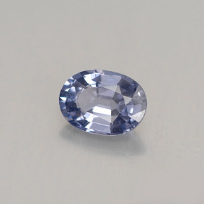 Spinello naturale blu da 0,71 ct, taglio ovale, VS