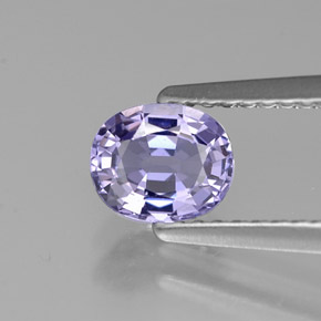 Spinello naturale viola da 0,78 ct, taglio ovale, VS