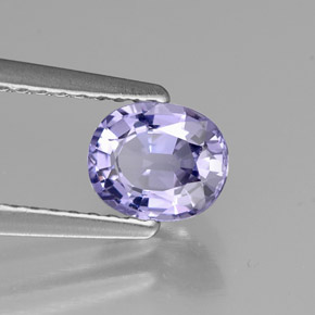 Spinello naturale viola da 0,78 ct, taglio ovale, VS
