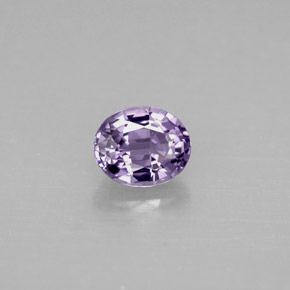 Spinello naturale viola da 0,88 ct, taglio ovale, VVS