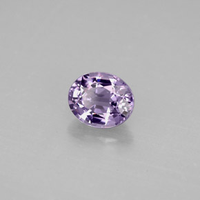 Spinello naturale viola da 0,88 ct, taglio ovale, VVS