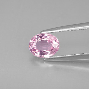 Spinello naturale rosa da 0,79 ct, taglio ovale, VVS-VS