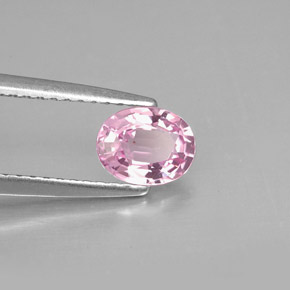 Spinello naturale rosa da 0,79 ct, taglio ovale, VVS-VS