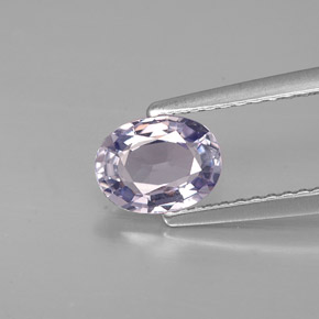 Spinello naturale viola da 0,89 ct, taglio ovale, VVS