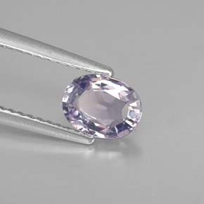 Spinello naturale viola da 0,89 ct, taglio ovale, VVS