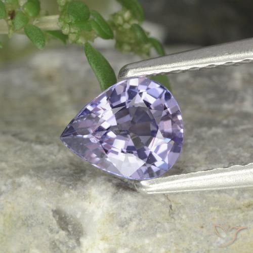 0.63ct Naturale Viola tendente al rosa Spinello, Forma a pera, VVS-VS
