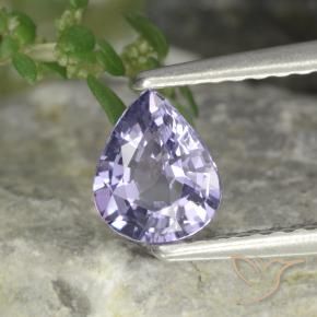 Spinello Viola tendente al rosa naturale da 0.63 ct, Forma a pera, VVS-VS