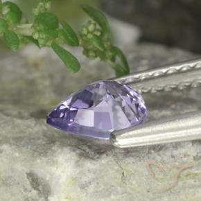 Spinello Viola tendente al rosa naturale da 0.63 ct, Forma a pera, VVS-VS