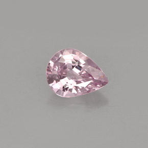 Spinello naturale rosa da 0,58 ct, taglio a pera, VVS-VS
