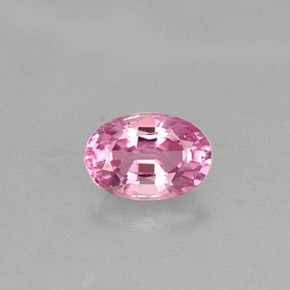 Spinello naturale rosa da 0,55 ct, taglio ovale, VS