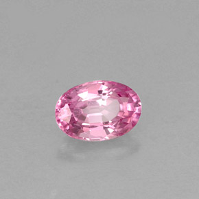 Spinello naturale rosa da 0,55 ct, taglio ovale, VS