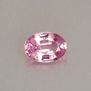Spinello naturale rosa da 0,52 ct, taglio ovale, VVS-VS