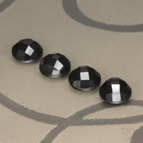 19.19ctw Naturale Nero Spinello, Rotondo, Opaco
