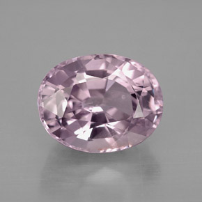 Spinello naturale viola da 4,57 ct, taglio ovale, VS