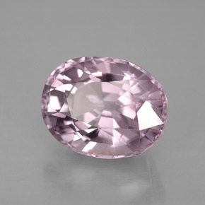 Spinello naturale viola da 4,57 ct, taglio ovale, VS