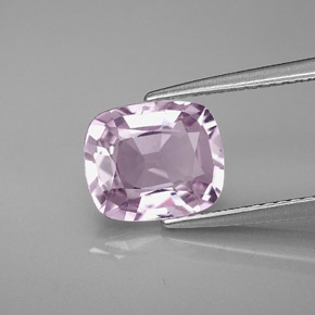 Spinello naturale viola da 2,43 ct, taglio a cuscino, VVS-VS