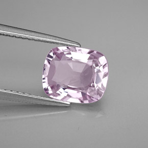 Spinello naturale viola da 2,43 ct, taglio a cuscino, VVS-VS