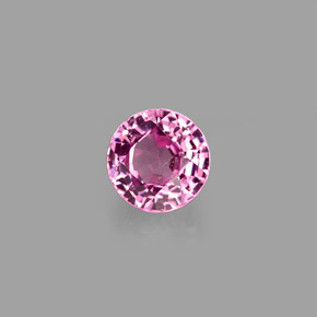 Spinello naturale rosa da 0,60 ct, taglio rotondo, VVS-VS