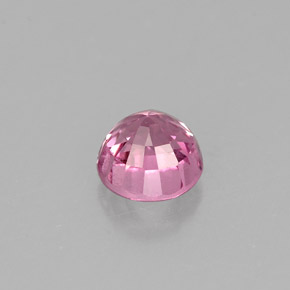 Spinello naturale rosa da 0,89 ct, taglio rotondo, VS