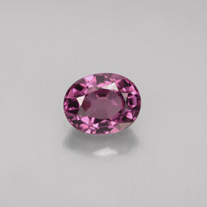 Spinello naturale porpora da 0,82 ct, taglio ovale, VVS-VS
