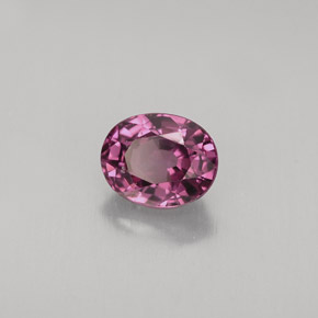 Spinello naturale porpora da 0,82 ct, taglio ovale, VVS-VS