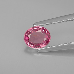 Spinello naturale rosa da 0,68 ct, taglio ovale, VVS-VS