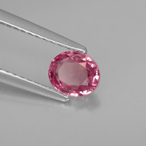 Spinello naturale rosa da 0,68 ct, taglio ovale, VVS-VS