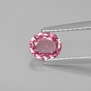 Spinello naturale rosa da 0,76 ct, taglio ovale, VVS