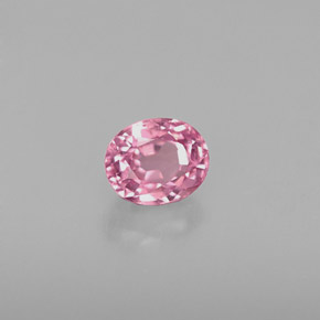 Spinello naturale rosa da 0,63 ct, taglio ovale, VVS-VS