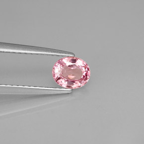 Spinello naturale rosa da 0,63 ct, taglio ovale, VS