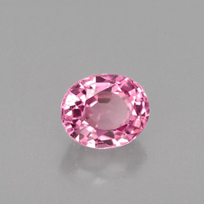 Spinello naturale rosa da 0,67 ct, taglio ovale, VVS-VS