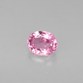 Spinello naturale rosa da 0,68 ct, taglio ovale, VVS-VS