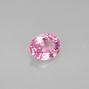 Spinello naturale rosa da 0,68 ct, taglio ovale, VVS-VS