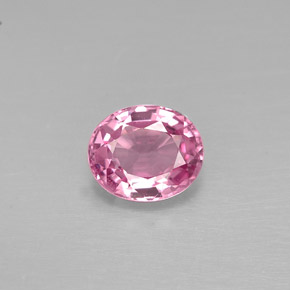 Spinello naturale rosa da 0,88 ct, taglio ovale, VVS-VS