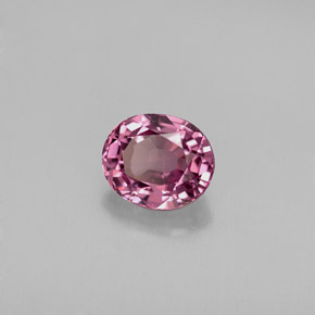 Spinello naturale viola da 0,83 ct, taglio ovale, VVS-VS
