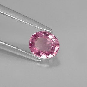 Spinello naturale rosa da 0,69 ct, taglio ovale, VVS-VS