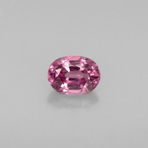 Spinello naturale viola da 0,64 ct, taglio ovale, VVS-VS