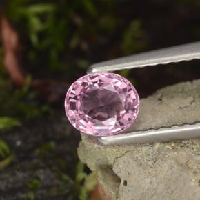 Spinello naturale porpora da 0,60 ct, taglio ovale, VVS-VS