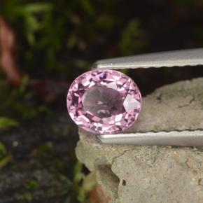 Spinello naturale porpora da 0,60 ct, taglio ovale, VVS-VS