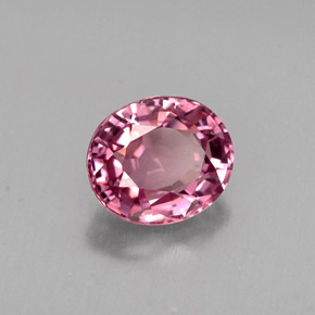 Spinello naturale viola da 0,83 ct, taglio ovale, VS