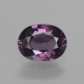 Spinello naturale porpora da 0,82 ct, taglio ovale, VVS