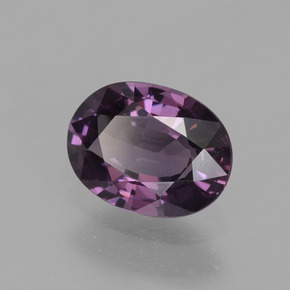 Spinello naturale porpora da 0,82 ct, taglio ovale, VVS